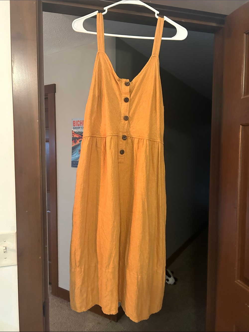 Universal Thread Mustard Smocked dress